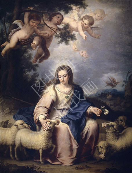 The Virgin as a Shepherdess - The divine shepherdess